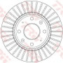 Kočioni disk TRW DF6229