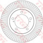 Kočioni disk TRW DF6239S