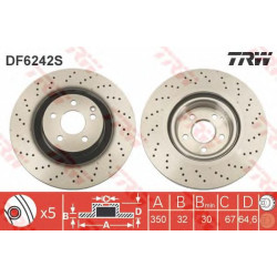 Kočioni disk TRW DF6242S