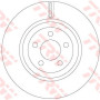 Kočioni disk TRW DF6244S