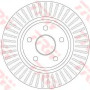 Kočioni disk TRW DF6251