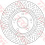 Kočioni disk TRW DF6259