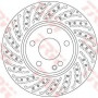 Kočioni disk TRW DF6262S