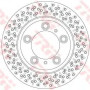 Kočioni disk TRW DF6298S