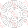 Kočioni disk TRW DF6299