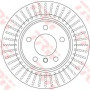 Kočioni disk TRW DF6313