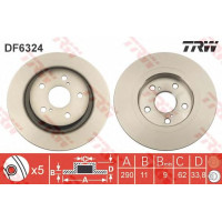 Kočioni disk TRW DF6324
