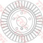 Kočioni disk TRW DF6329