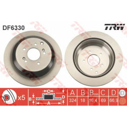 Kočioni disk TRW DF6330