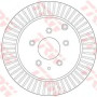 Kočioni disk TRW DF6385
