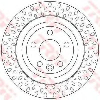 Kočioni disk TRW DF6387