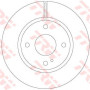 Kočioni disk TRW DF6399