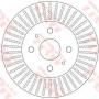 Kočioni disk TRW DF6407