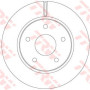 Kočioni disk TRW DF6415