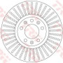 Kočioni disk TRW DF6419