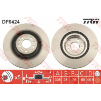 Kočioni disk TRW DF6424