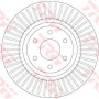 Kočioni disk TRW DF6425