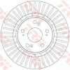 Kočioni disk TRW DF6432S
