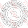 Kočioni disk TRW DF6433S
