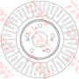 Kočioni disk TRW DF6437