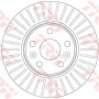 Kočioni disk TRW DF6448