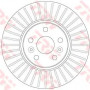 Kočioni disk TRW DF6449