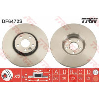 Kočioni disk TRW DF6472S