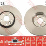 Kočioni disk TRW DF6472S