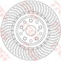 Kočioni disk TRW DF6489S