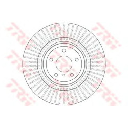 Kočioni disk TRW DF6498S