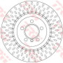 Kočioni disk TRW DF6506S
