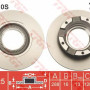 Kočioni disk TRW DF6510S