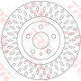 Kočioni disk TRW DF6522