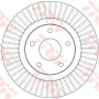 Kočioni disk TRW DF6533