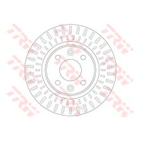 Kočioni disk TRW DF6534