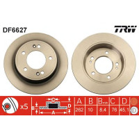 Kočioni disk TRW DF6627