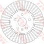 Kočioni disk TRW DF6629