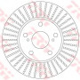 Kočioni disk TRW DF6679