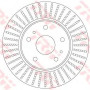 Kočioni disk TRW DF6684