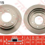 Kočioni disk TRW DF7061S