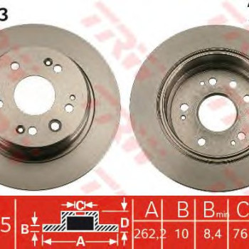 Kočioni disk TRW DF7163