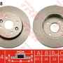 Kočioni disk TRW DF7178