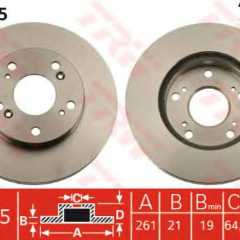 Kočioni disk TRW DF7195