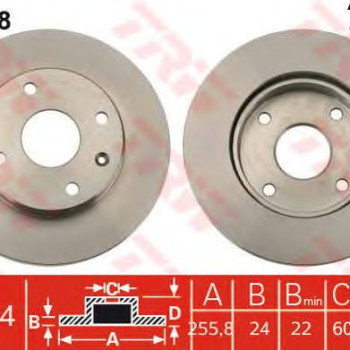 Kočioni disk TRW DF7218