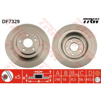 Kočioni disk TRW DF7329