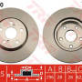 Kočioni disk TRW DF7340