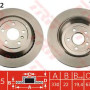 Kočioni disk TRW DF7352