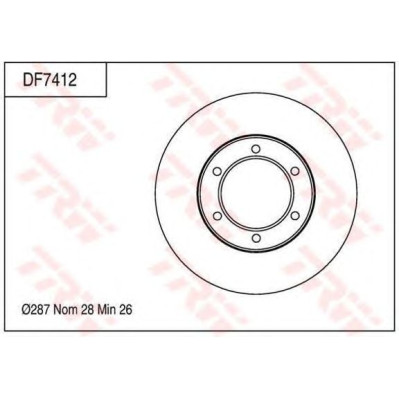 Kočioni disk TRW DF7412