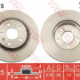 Kočioni disk TRW DF7475