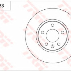 Kočioni disk TRW DF7923